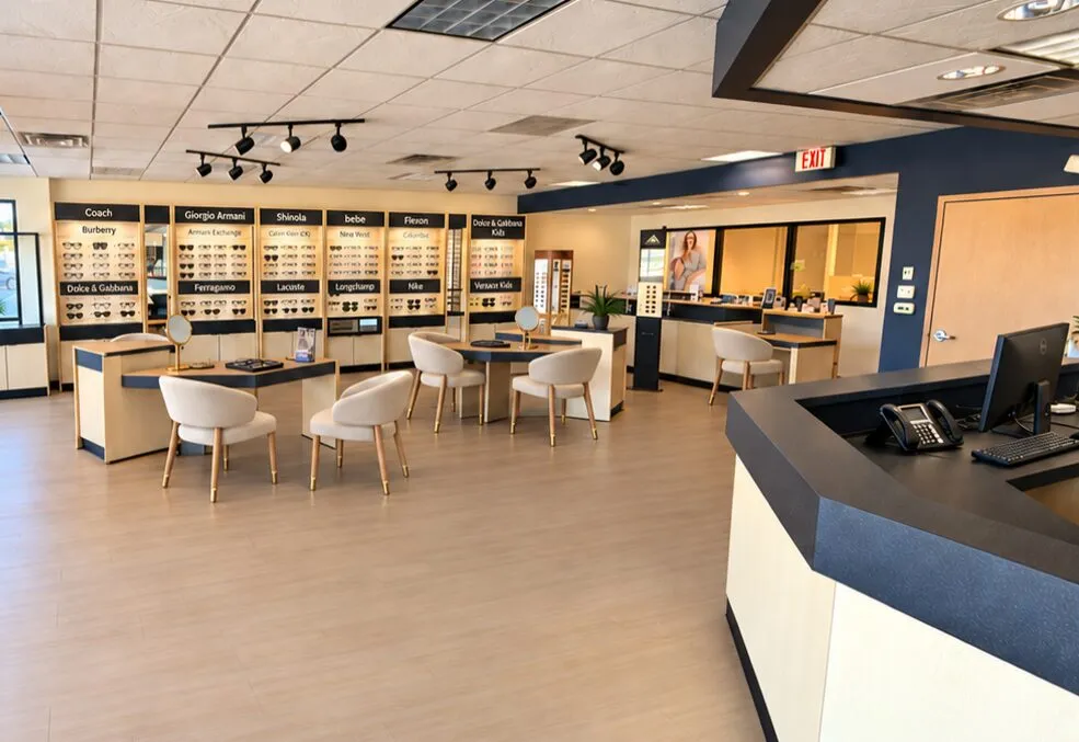 Frame displays and fitting tables at Lens Society