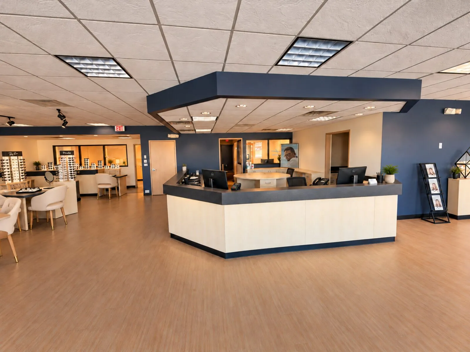 The reception desk at Lens Society